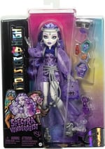 MONSTER HIGH SPECTRA VONDERGEIST Bebek Evcil gelinciği Rhuen ve aksesuarlarıyla Monster High Spectra Vondergeist bebek HXH77