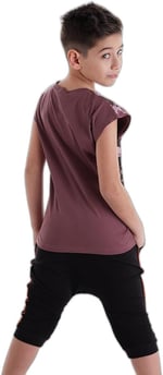 Monster Shark Erkek Çocuk T-shirt Kapri Şort Takım