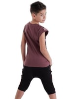 Monster Shark Erkek Çocuk T-shirt Kapri Şort Takım