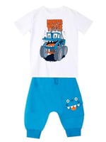 Monster Truck Erkek Çocuk T-shirt Kapri Şort Takım