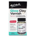 Mont Marte Kil Vernik Parlak İmza 4 Oz (120ml) Kil Heykel Mastik, Parlak Kil Vernik, Polimer veya Hava Sertleştirme Kili için Vernik, Kil için Şeffaf Parlak Vernik.