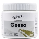 Mont Marte Premium Gesso Evrensel Astar 16.5 oz (500ml), Akrilik Boya, Yağlı Boya, Renkli Kalemler, Pastel, Grafit ve Kömür için Uygun