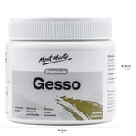 Mont Marte Premium Gesso Evrensel Astar 16.5 oz (500ml), Akrilik Boya, Yağlı Boya, Renkli Kalemler, Pastel, Grafit ve Kömür için Uygun