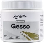Mont Marte Premium Gesso Evrensel Astar 16.5 oz (500ml), Akrilik Boya, Yağlı Boya, Renkli Kalemler, Pastel, Grafit ve Kömür için Uygun