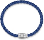 Montblanc Steel 3 Rings Closing Mavi Bileklik 130899