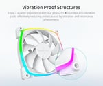 MONTECH AX 120MM - PWM Fan - Sessiz Performans - Yüksek Hızlı 1600PWM - HDB Rulmanlı Üst Düzey Dayanıklılık - Çarpıcı Dış Halka ARGB Aydı - Bedenler: 120mm, 360mm, AX 3'ü 1 Arada Paket, HyperFlow ARGB