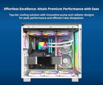 MONTECH HyperFlow ARGB 360 - AIO CPU Sıvı Soğutucu, Intel&AMD Uyumlu, Grafik Üstü Performans, Gelişmiş 3100RPM Su Pompası Tasarımı, 3X Me - Bedenler: 120mm, 360mm, AX 3'ü 1 Arada Paket, HyperFlow ARGB