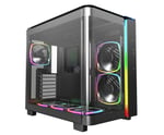 Montech KING 95 PRO Siyah Orta Kule Çift Bölmeli Kasa 6 ARGB Fand ile 10 Port ARGB HUB