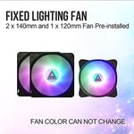 Montech X2 PLUS Siyah mATX/Yüksek Hava Akışı, Mesh Ön Panel, Tam Cam Yan Panel, Önceden Takılmış 2 x 140 mm, 1 x 120 mm ARGB Fanlar/Type C / USB3.0 /