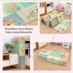 MooieBaby's Forest City Katlanabilir Oyun Matı Oyun Halısı 150 x 180 x 1 cm