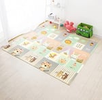 MooieBaby's Forest City Katlanabilir Oyun Matı Oyun Halısı 150 x 180 x 1 cm