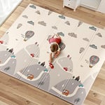 MooieBaby's Forest City Katlanabilir Oyun Matı Oyun Halısı 150 x 180 x 1 cm