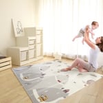 MooieBaby's Forest City Katlanabilir Oyun Matı Oyun Halısı 150 x 180 x 1 cm