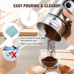 Moongiantgo Mini Baharat Kahve Öğütücü Elektrikli 10s Hızlı Öğütücü Çok İşlevli Parçalama Makinesi Kuru Tahıl Değirmeni Baharat Tohumları Pirinç Çekirdeği Çeşniler için (Gümüş, 110V)