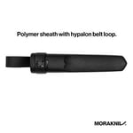 Morakniv Garberg Full Tang Sabit Bıçak Sandvik Paslanmaz Çelik Bıçak 10,9 cm Poli Kılıflı, Siyah