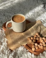 Morandi Renkli Seramik Mini Espresso Bardak Seti 4'lü - Çift Çekim 158 ml Kulplu Kahve Kupaları, Küçük Porselen Modern Stil Demitasse Bardakları Çay, Latte, Kapuçino, Bulaşık Makinesinde