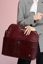 MORCA Kadın Evrak Laptop Çantası Bordo