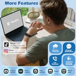 MorePro AIR2 Fitness İzleyici, 7/24 Nabız ve Kan Basıncına Sahip Akıllı Saat, Adım Kalori Sayacı, Uyku Monitörü, IP68 Su Geçirmez Fitness Saati, Kadın Erkek Andriod iOS için (Siyah)
