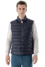 Morven Erkek Lacivert Polyester Çıtçıtlı Kapitone Yelek