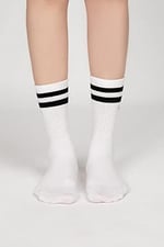 Motley Socks Unisex Nakışlı Uzun Tenis Çorap - Zebra