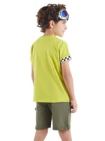 Motosiklet Turu Erkek Çocuk T-Shirt Şort Takım