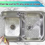 Mototo 2 Paket Mutfak Evyesi Paspası Çakıl Lavabo Paspasları Paslanmaz Çelik Lavabo için, PVC Çevre Dostu Evye Koruyucu, Mutfak Lavabosu, Porselen, Bulaşık ve Cam Eşyalar, Hızlı Boşaltma, 15,8 x 11,8 