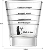 Motta Barista Cam Kahve Bardakları, Şeffaf, 6 Adet (Tekli Paket)