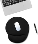 Mouse Pad Bilek Destekli Jel Mouse Pad,Ergonomik Kaymaz Taban,Oyun ve Ofis için Fare Altlığı,Suya Dayanıklı, Renk Seçenekli, 26x21cm İdeal Ölçü (Siyah)