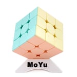 Moyu OJIN MoFang Jiaoshi Meilong Serisi Küp Meilong3 3x3x3 Küp Parlak Pembe Stickerless Cubing Sınıf Meilong Forsted Yüzey Bulmaca Küp Küp ile Küp Standı