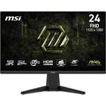 MSI 23.8 MAG 245F X24, Gaming Monitör, FHD, 16:9, Flat, Rapid IPS, 240Hz, 0.5ms (GtG Min.), FreeSync Premium