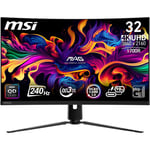 MSI 31.5 MPG 321CURX QD-OLED, Gaming Monitör, UHD, 16:9, Curve 1700R, QD-OLED, 240Hz, 0.03ms (GTG), G-SYNC Compatible
