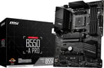 MSI B550-A Pro AM4 DDR4 Bellek 4400(OC) HDMI DP M.2 USB3.2 ATX