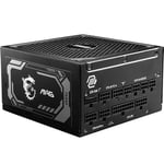 MSI MAG A1250GL PCIe5.1 1250W 80Plus Gold Full Modüler ATX Güç Kaynağı Siyah