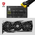 MSI MAG A1250GL PCIe5.1 1250W 80Plus Gold Full Modüler ATX Güç Kaynağı Siyah