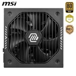 MSI MAG A750GLS PCIE5 ATX V3.1 750W PCIE 5.1 READY 80+ GOLD POWER SUPPLY