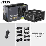 MSI MAG A750GLS PCIE5 ATX V3.1 750W PCIE 5.1 READY 80+ GOLD POWER SUPPLY