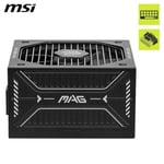 MSI MAG A750GLS PCIE5 ATX V3.1 750W PCIE 5.1 READY 80+ GOLD POWER SUPPLY