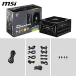MSI MAG A850GLS PCIE5 Siyah 850W 80+ Gold Full Modüler Power Supply