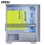 MSI MAG FORGE M100R WHITE TEMPERLI CAM 3X120MM 1X120MM ARGB FAN MATX GAMING BILGISAYAR KASASı