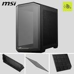 MSI MAG PANO 100R PZ Temperli Cam 3x120mm 1x120mm ARGB Fan ATX Panoramik Gaming Bilgisayar Kasası