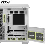 MSI MAG PANO 100R PZ WHITE Temperli Cam 3x120mm 1x120mm ARGB Fan ATX Beyaz Panoramik Gaming Bilgisayar Kasası - Seçenekler: 100R PZ Beyaz, M100R PZ Beyaz, 110R PZ Beyaz, 130R PZ Beyaz