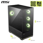 MSI MAG PANO 110R PZ TEMPERLI CAM 3X120MM 1X120MM ARGB FAN ATX PANORAMIK GAMING BILGISAYAR KASASI