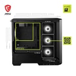 MSI MAG PANO M100R PZ TEMPERLİ CAM 3X120MM 1X120MM ARGB FAN MATX PANORAMİK GAMİNG BİLGİSAYAR KASASI
