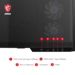 MSI MAG PANO M100R PZ TEMPERLİ CAM 3X120MM 1X120MM ARGB FAN MATX PANORAMİK GAMİNG BİLGİSAYAR KASASI