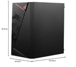 MSI MAG Shield M301 1x120mm Fan USB 3.2 Micro-ATX Tower Gaming (Oyuncu) Kasa