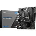 MSI MB PRO H610M-E SOKET 1700 DDR5 5600MHZ(OC) HDMI VGA M.2 USB3.2 1x 1G LAN mATX