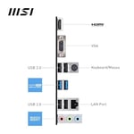 MSI MB PRO H610M-E SOKET 1700 DDR5 5600MHZ(OC) HDMI VGA M.2 USB3.2 1x 1G LAN mATX