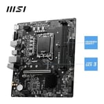 MSI MB PRO H610M-E SOKET 1700 DDR5 5600MHZ(OC) HDMI VGA M.2 USB3.2 1x 1G LAN mATX
