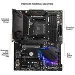 MSI Mpg B550 Gaming Plus AM4 DDR4 Bellek 4400(OC) HDMI DP M.2 USB3.2 RGB ATX, Siyah