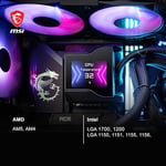 MSI MPG CoreLiquid D240 240mm Siyah İşlemci Sıvı Soğutucu